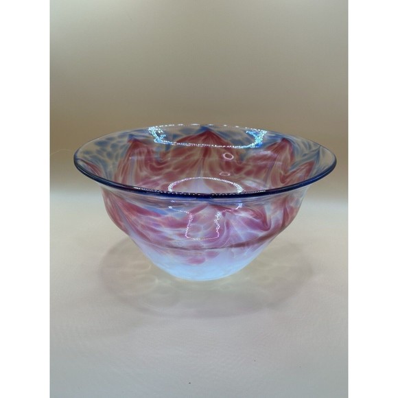 John Sullivan Art Glass Bowl Signed 1997